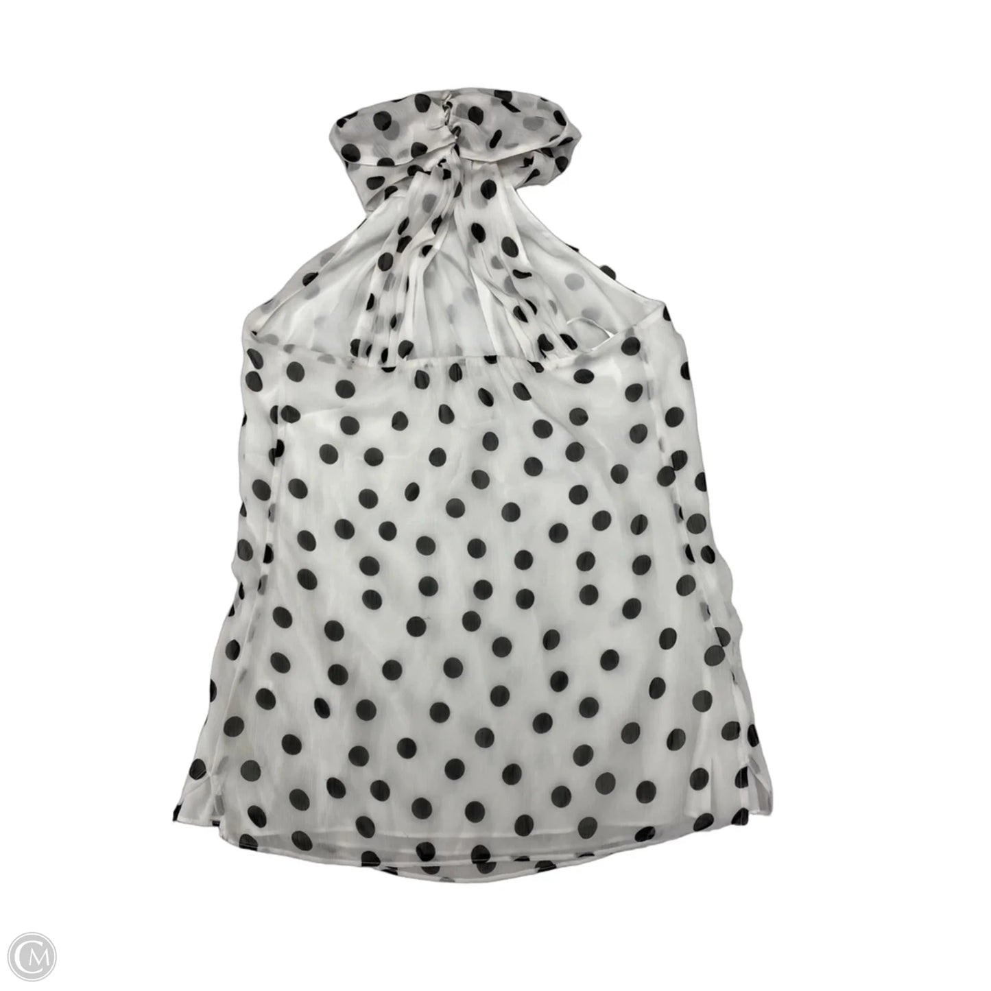Top Sleeveless By White House Black Market In Polkadot Pattern, Size: Xs