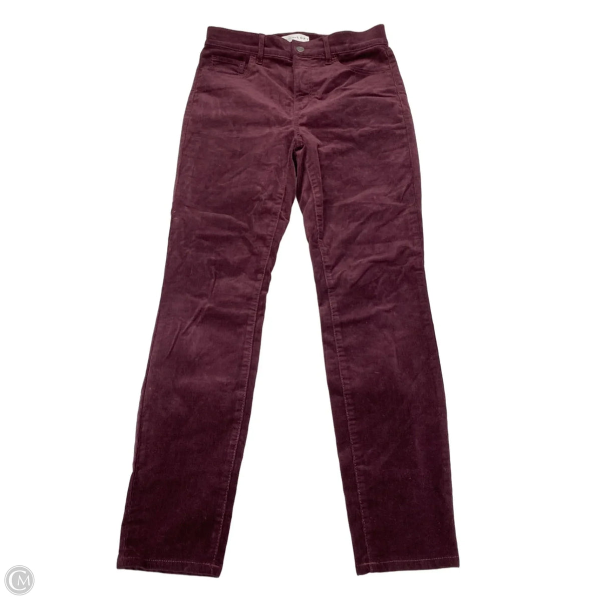 Pants Corduroy By Loft In Maroon, Size: 2