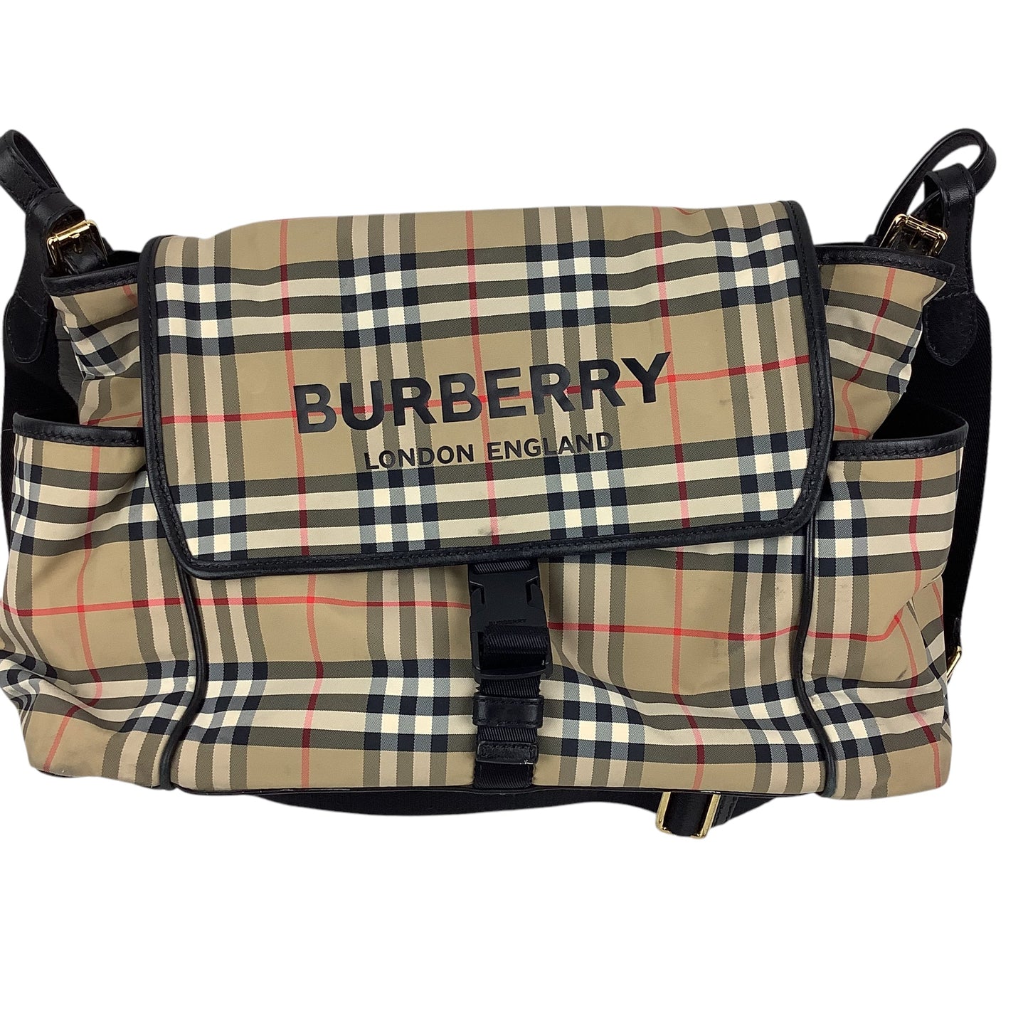 Diaper Bag Luxury Designer By Burberry, Size: Large