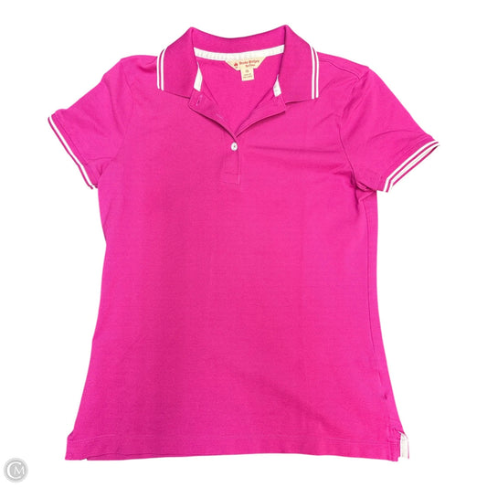 Top Short Sleeve Basic By Brooks Brothers In Pink, Size: Xs