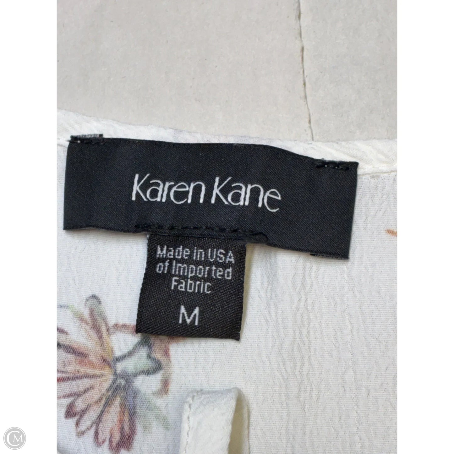 Blouse Sleeveless By Karen Kane In Floral Print, Size: M