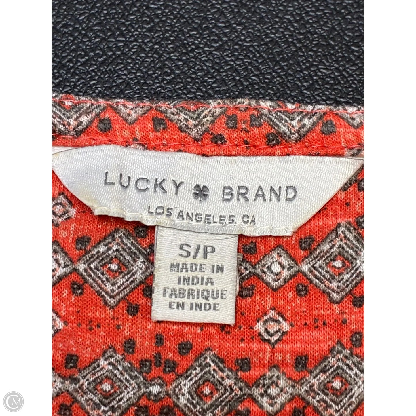Blouse Sleeveless By Lucky Brand In Orange, Size: Sp