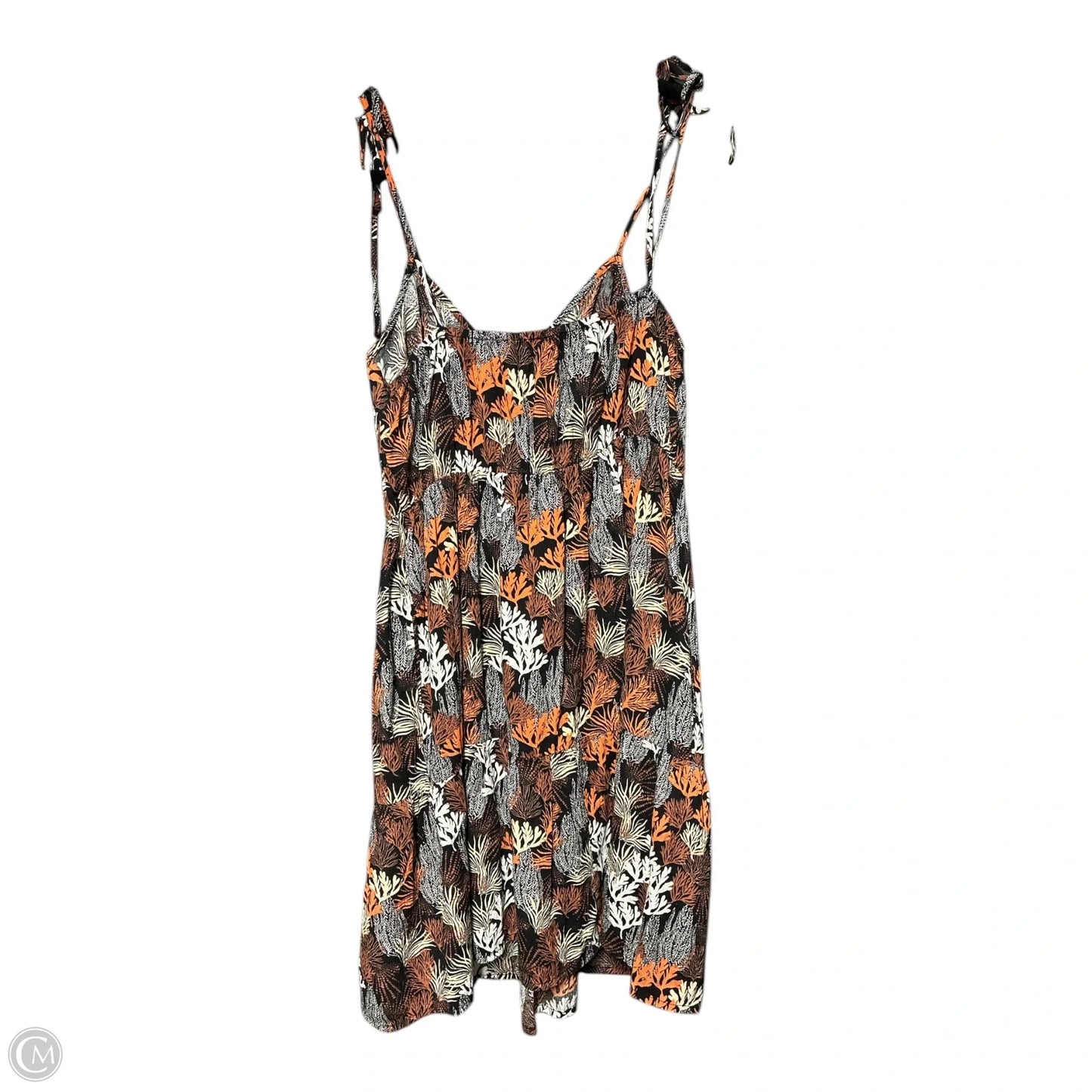 Dress Casual Short By Loft In Black & Orange, Size: M