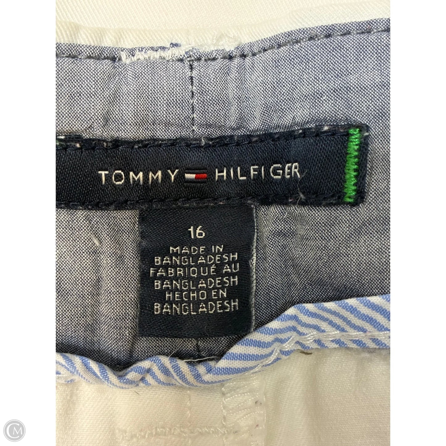 Shorts By Tommy Hilfiger In White, Size: 16