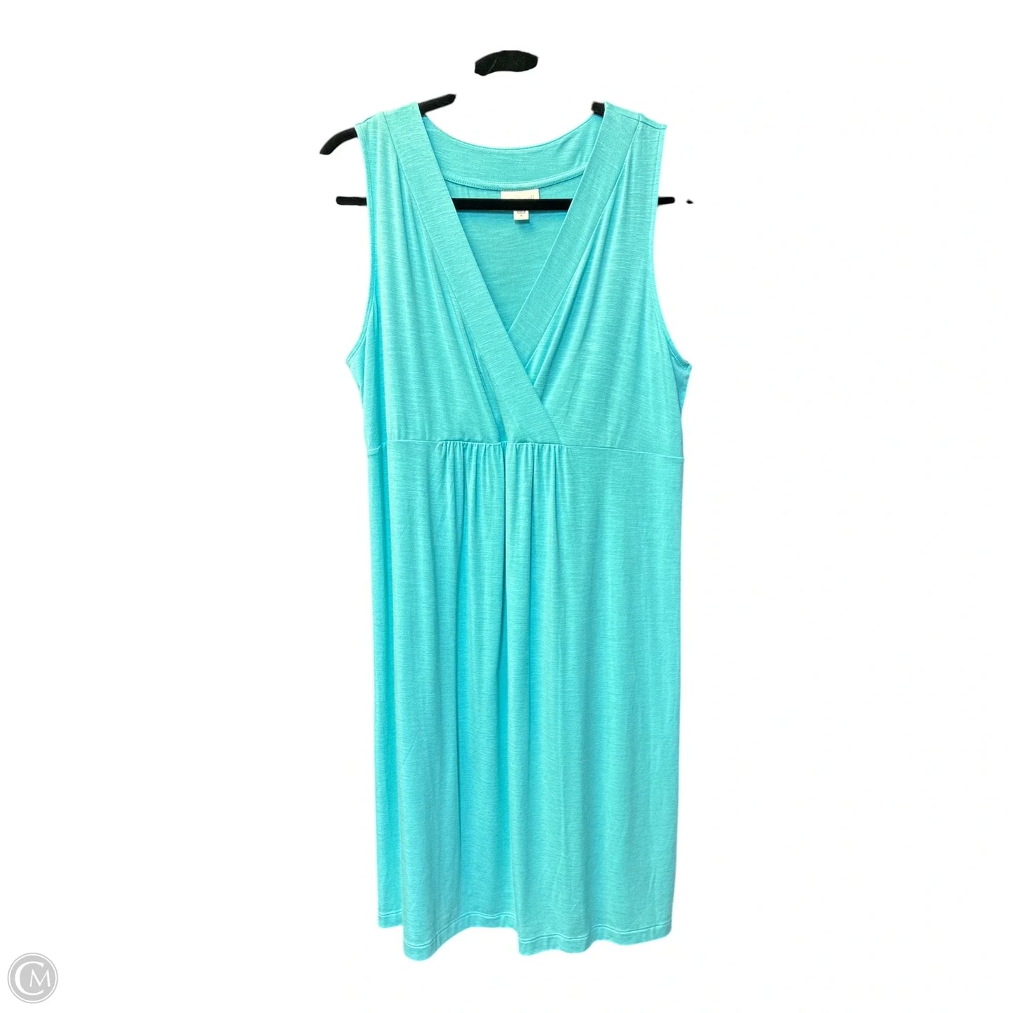 Dress Casual Midi By J. Jill In Aqua, Size: M