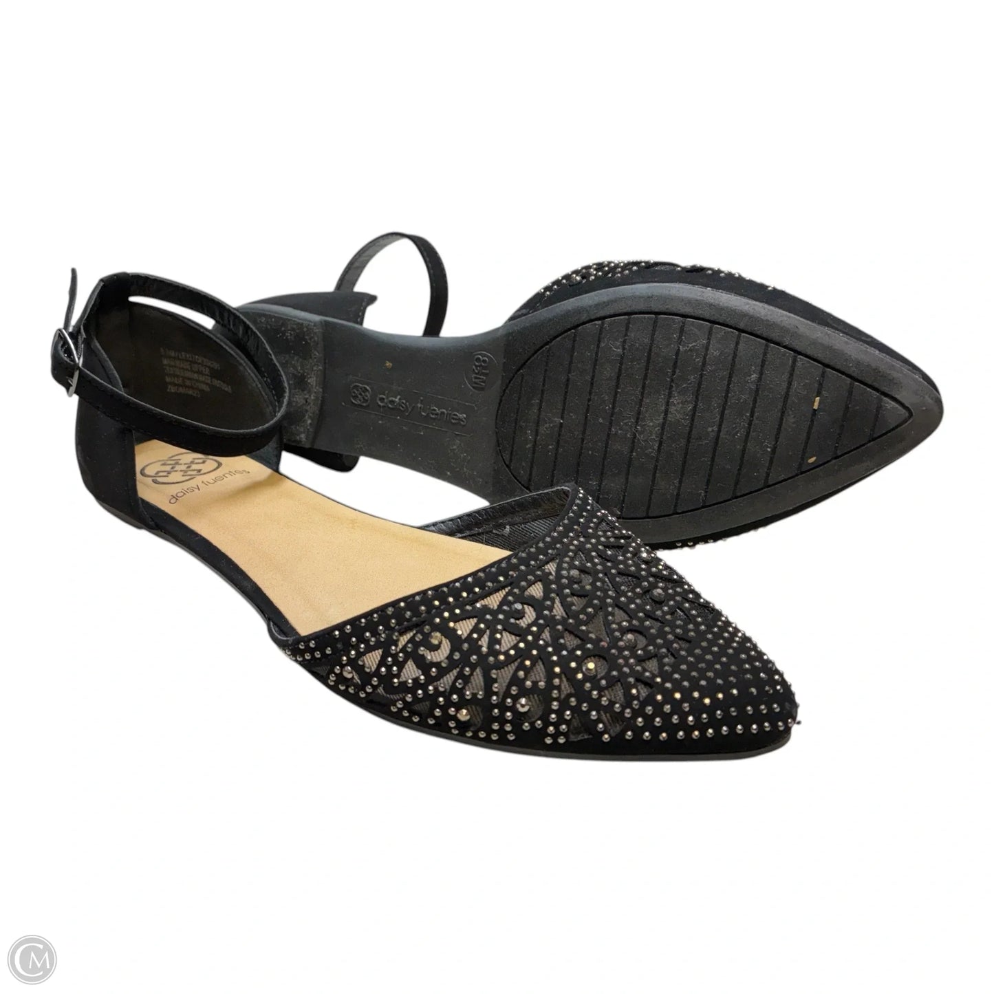 Shoes Flats By Daisy Fuentes In Black, Size: 8.5