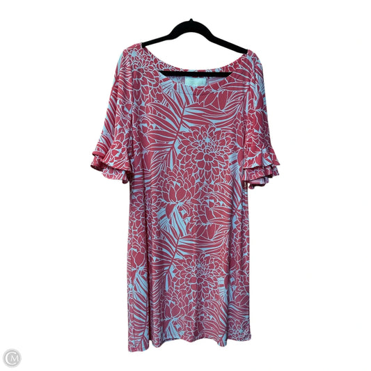 Dress Casual Short By Pappagallo In Pink & White, Size: Xl