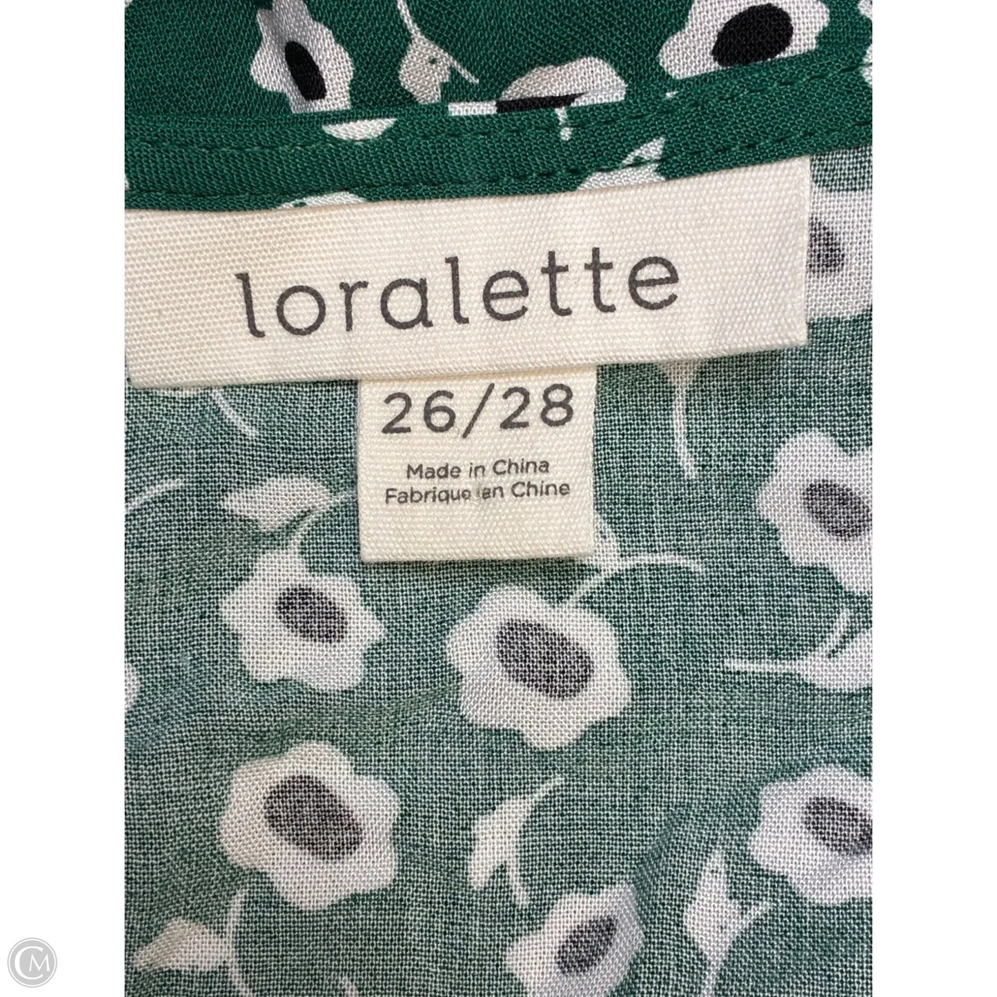 Blouse Short Sleeve By Cmf In Green, Size: 3x