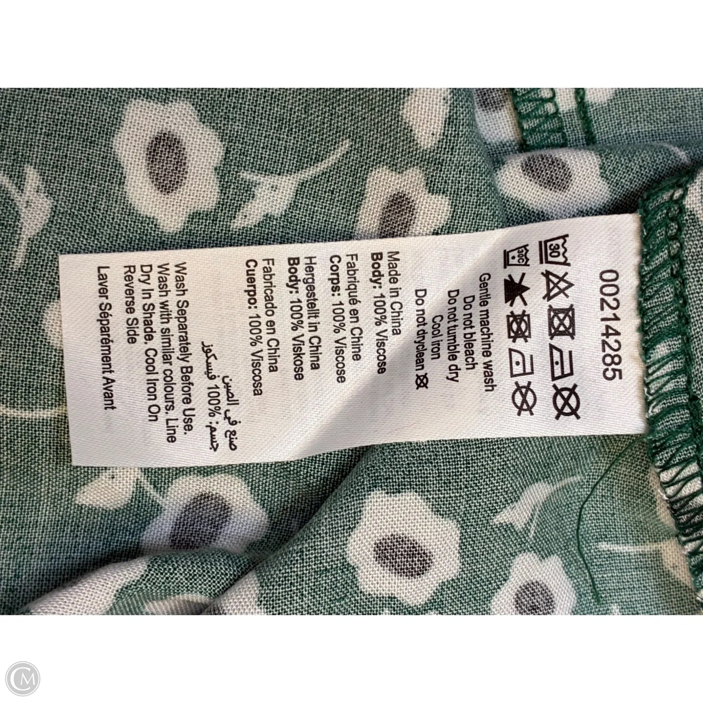Blouse Short Sleeve By Cmf In Green, Size: 3x