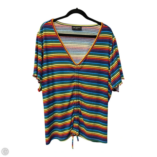Top Short Sleeve By Lane Bryant In Multi-colored, Size: 3x