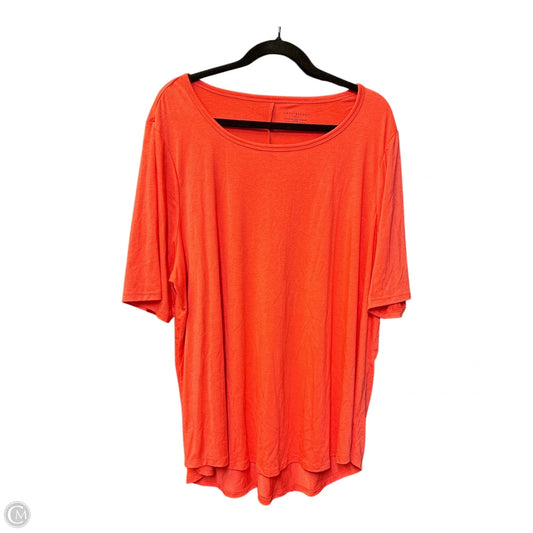 Top Short Sleeve Basic By Lane Bryant In Orange, Size: 2x