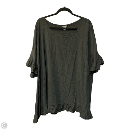 Blouse Short Sleeve By Cme In Black, Size: 2x