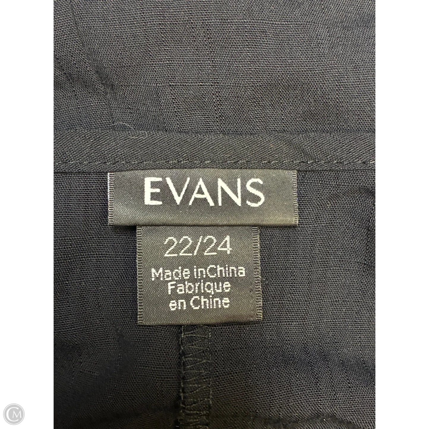 Blouse Short Sleeve By Cme In Black, Size: 2x