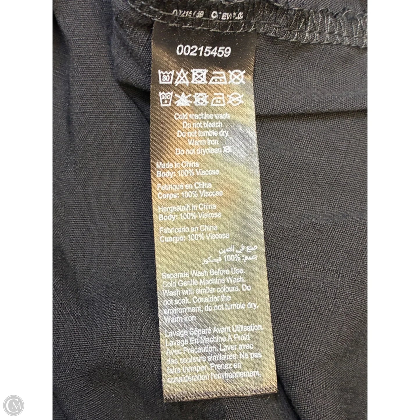 Blouse Short Sleeve By Cme In Black, Size: 2x