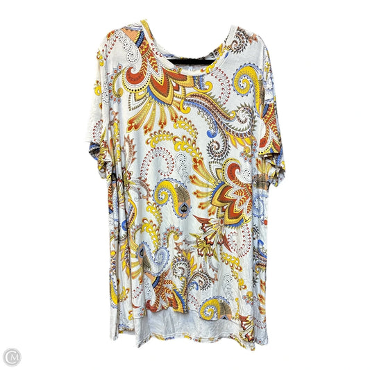 Top Short Sleeve By Cme In Multi-colored, Size: 3x