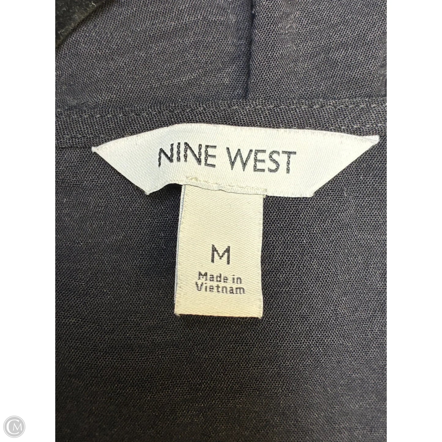 Blouse Sleeveless By Nine West In Black, Size: M