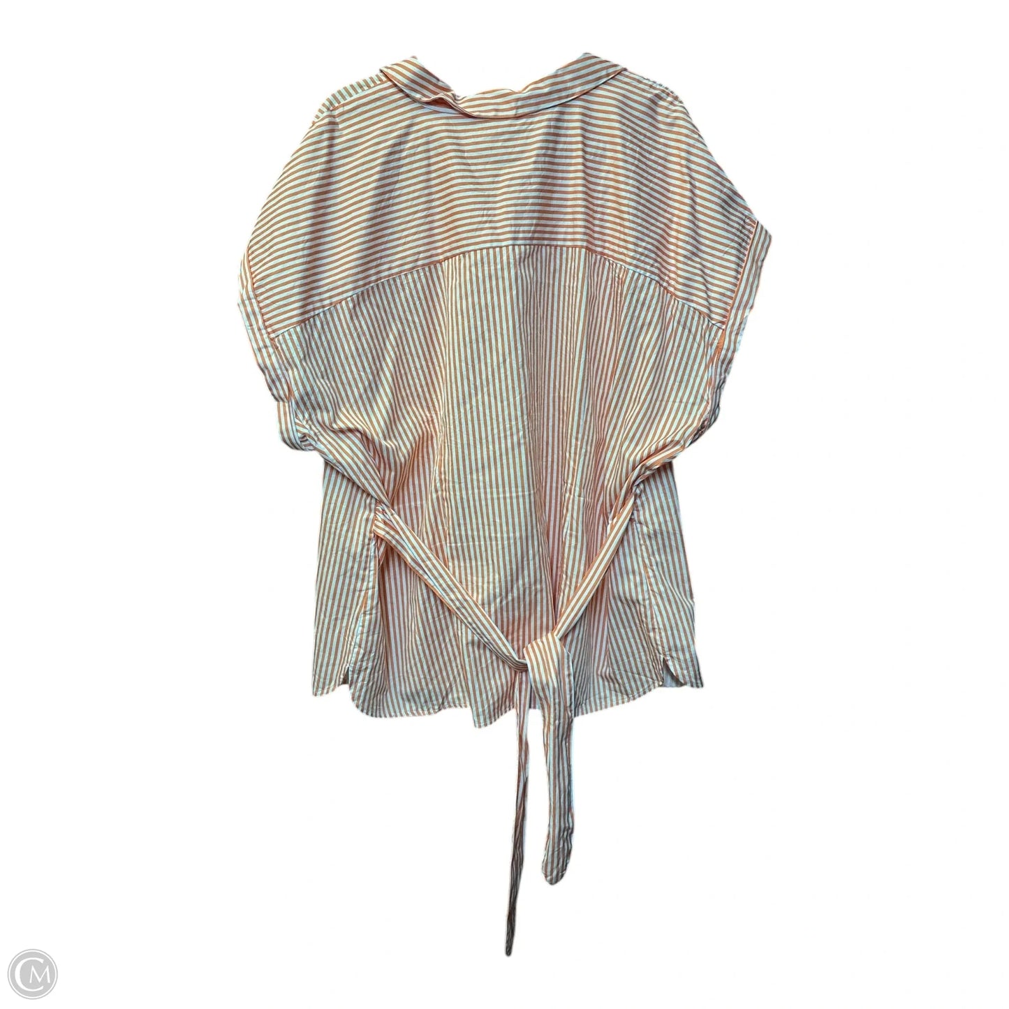 Blouse Short Sleeve By Talbots In Orange, Size: 3x