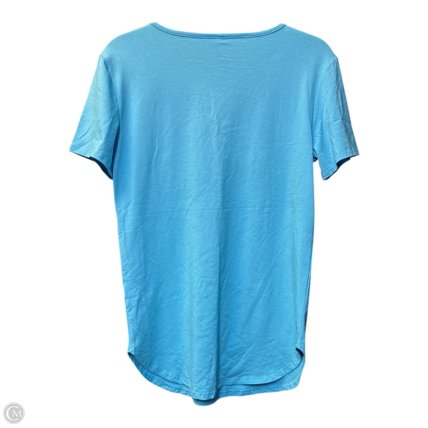 Top Short Sleeve By Cmf In Blue, Size: S