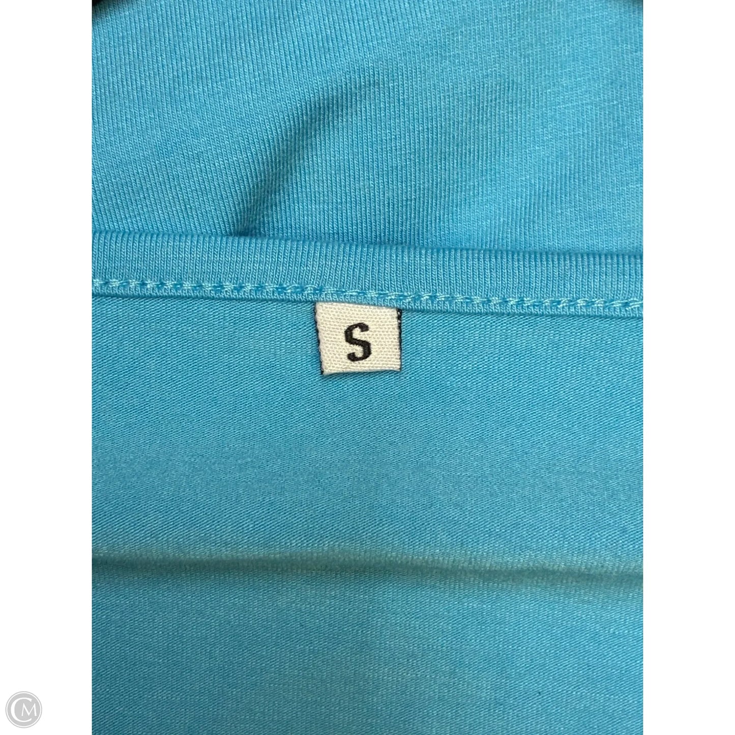 Top Short Sleeve By Cmf In Blue, Size: S