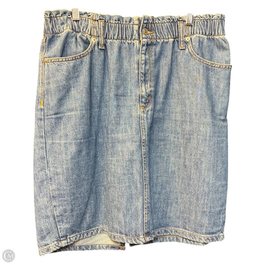 Skirt By Banana Republic In Blue Denim, Size: 12