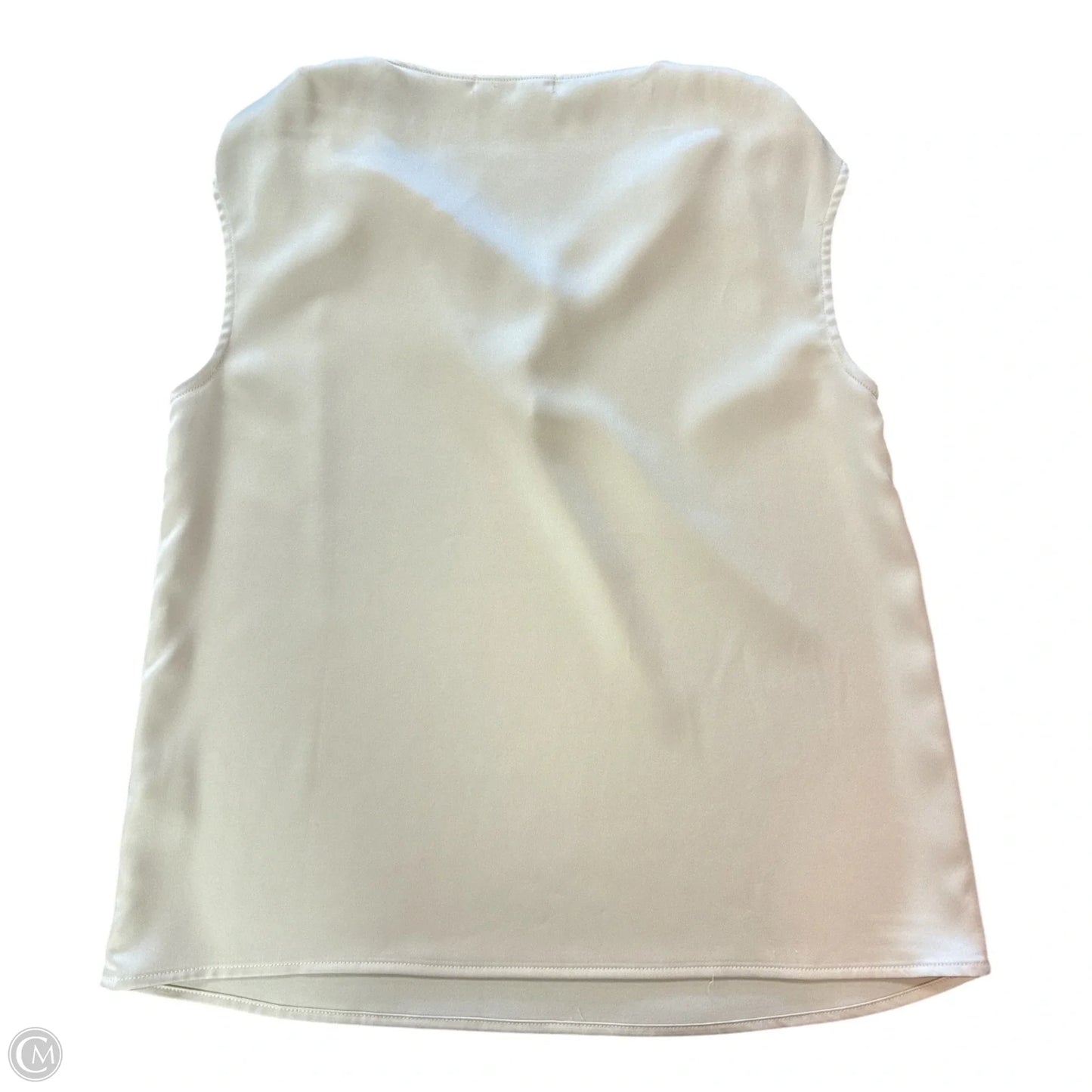Blouse Sleeveless By Clothes Mentor In Cream, Size: Xs