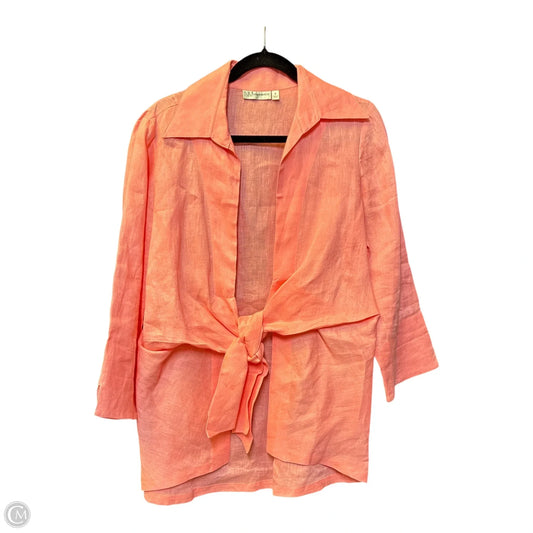 Blouse Designer By Neiman Marcus In Pink, Size: S
