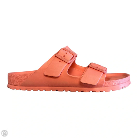 Sandals Flats By Birkenstock In Peach, Size: 10