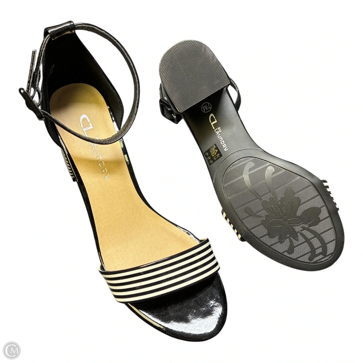 Sandals Heels Block By Cl By Chinese Laundry In Black, Size: 7.5