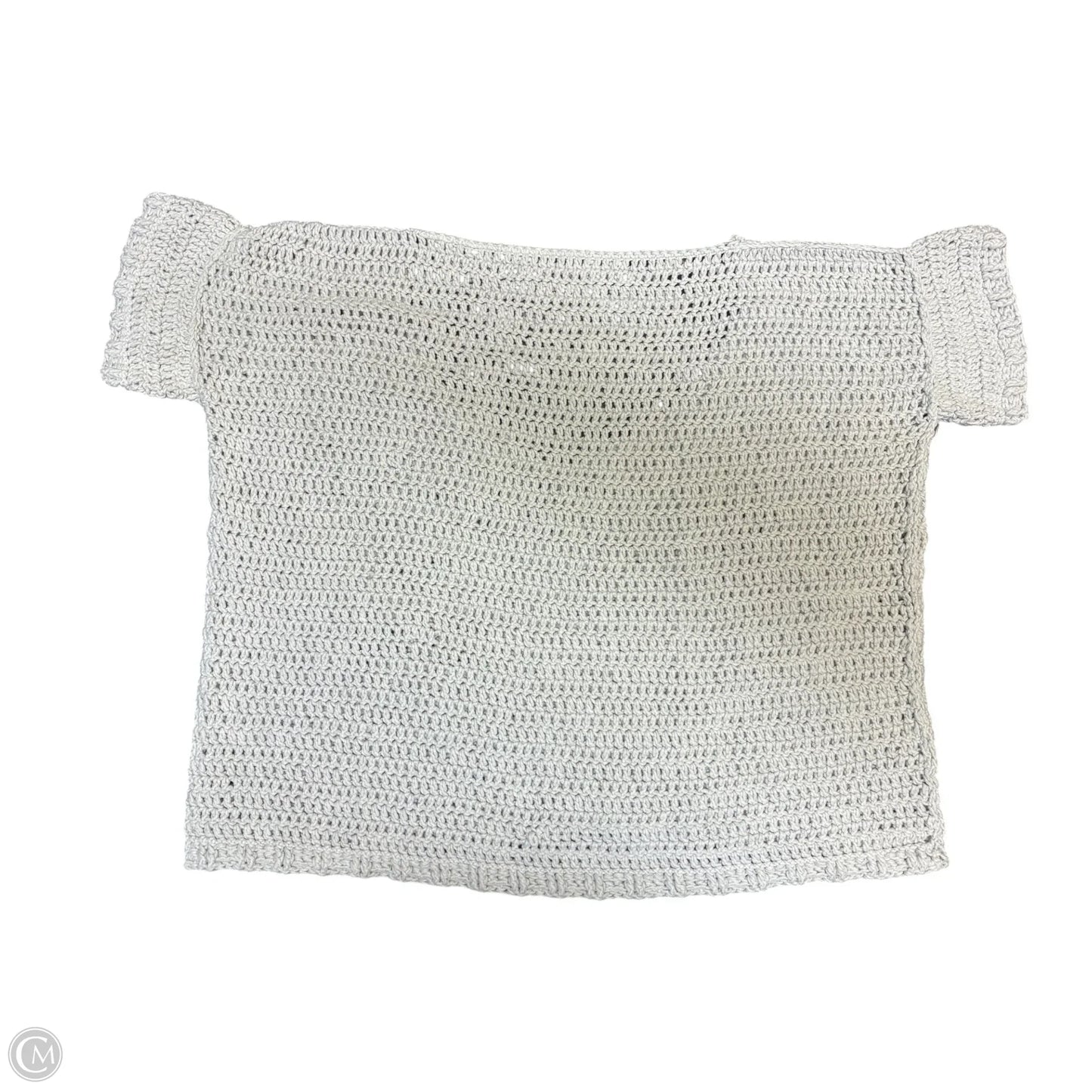 Sweater Short Sleeve By Clothes Mentor In Grey, Size: Onesize