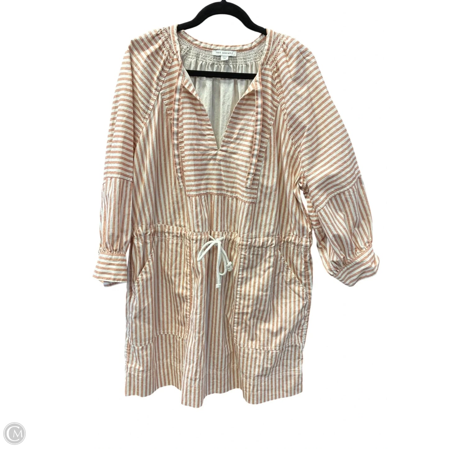 Dress Casual Short By Free Assembly In Orange & White, Size: Xxxl