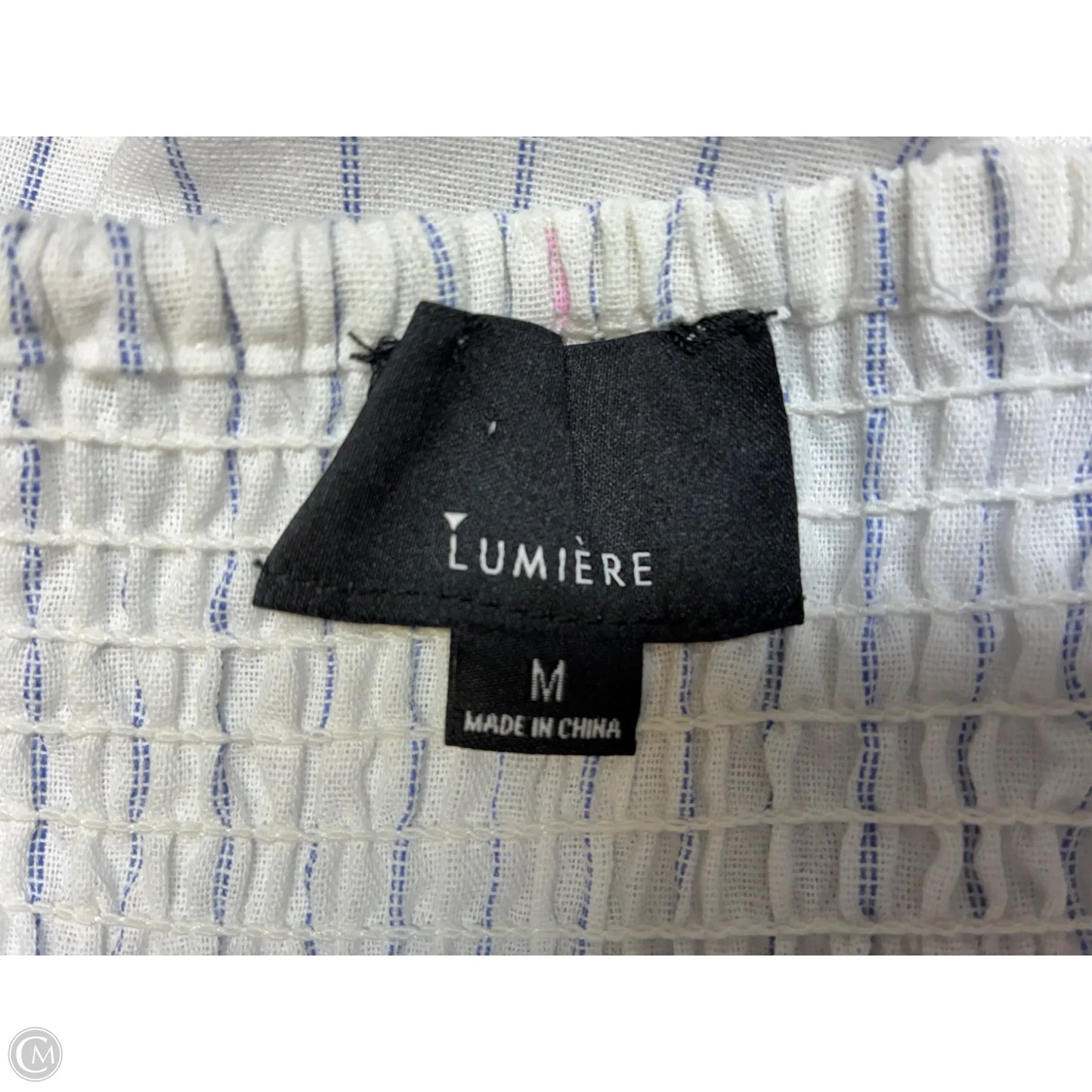Dress Casual Short By Lumiere In White, Size: M