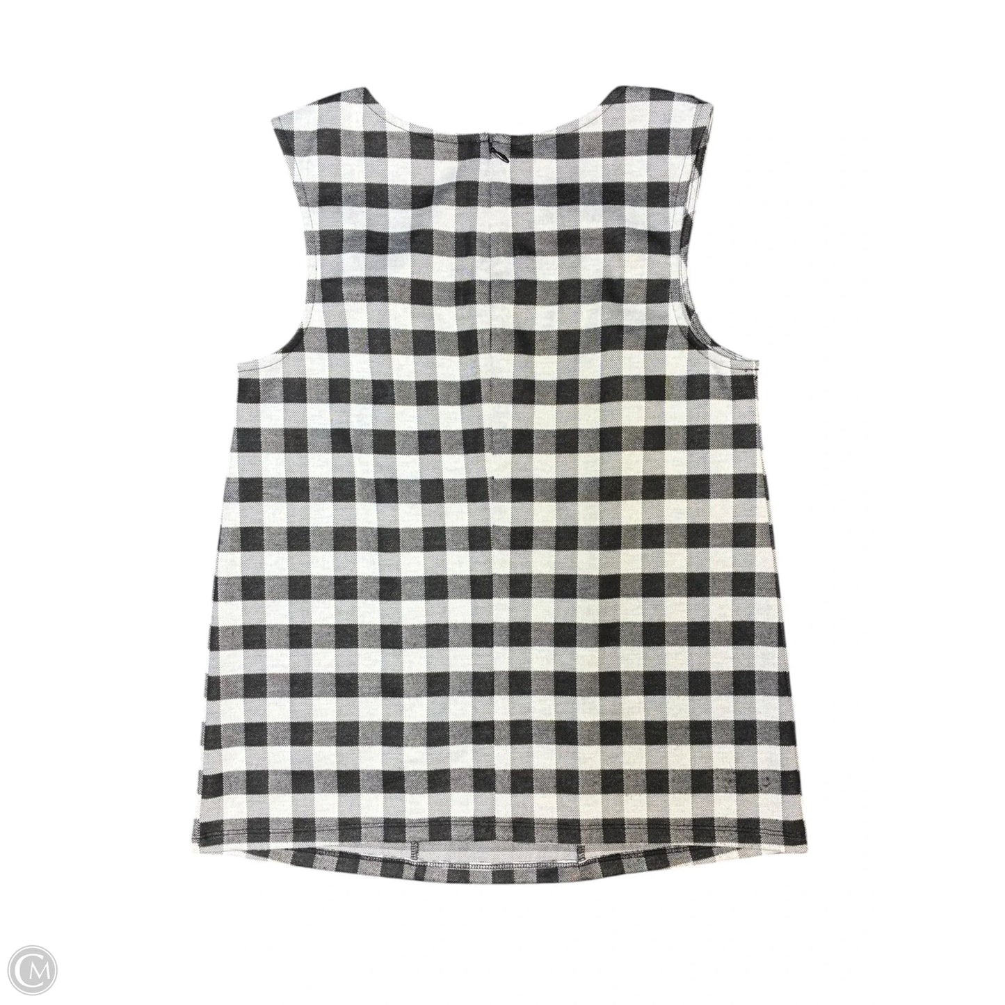 Top Sleeveless By Ann Taylor In Black & White, Size: S