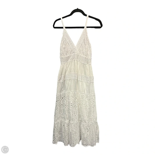 Dress Casual Maxi By Cmf In White, Size: S
