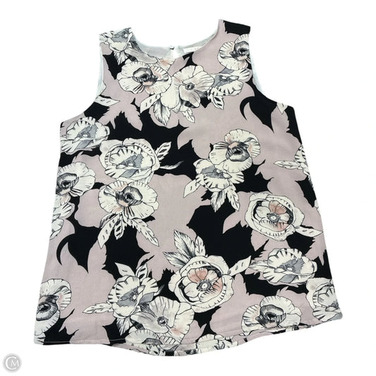 Blouse Sleeveless By Cme In Floral Print, Size: M