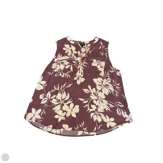 Top Sleeveless By Torrid In Mauve, Size: 1x