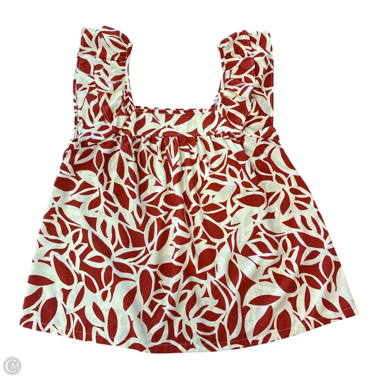 Blouse Sleeveless By Sanctuary In Red & White, Size: Xs