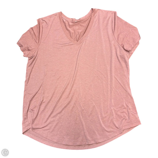 Top Short Sleeve By Lululemon In Mauve, Size: M
