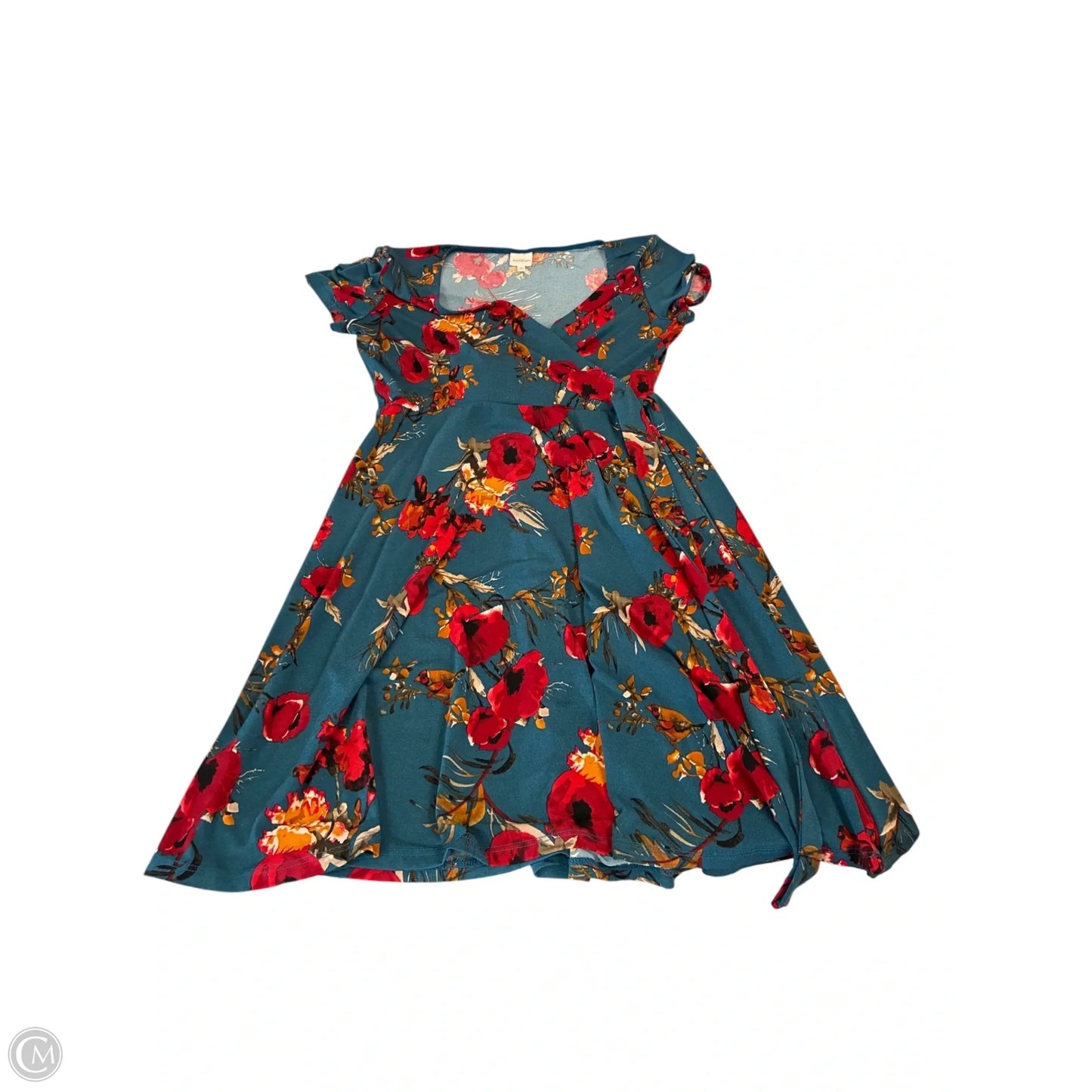 Dress Casual Short By Kaileigh In Blue & Red, Size: S