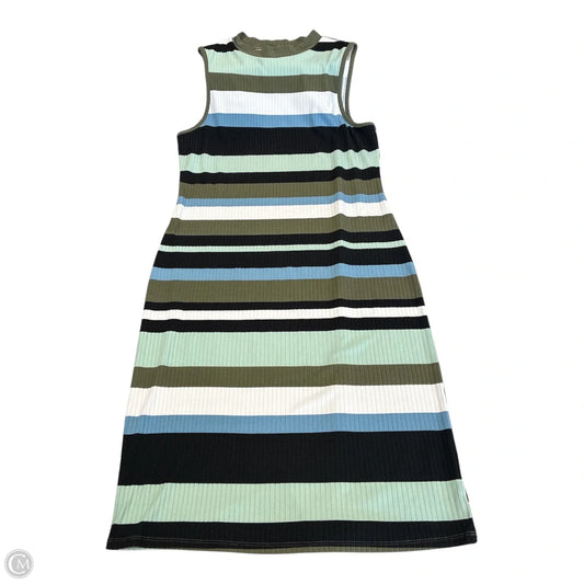 Dress Casual Midi By No Boundaries In Multi-colored, Size: Xl