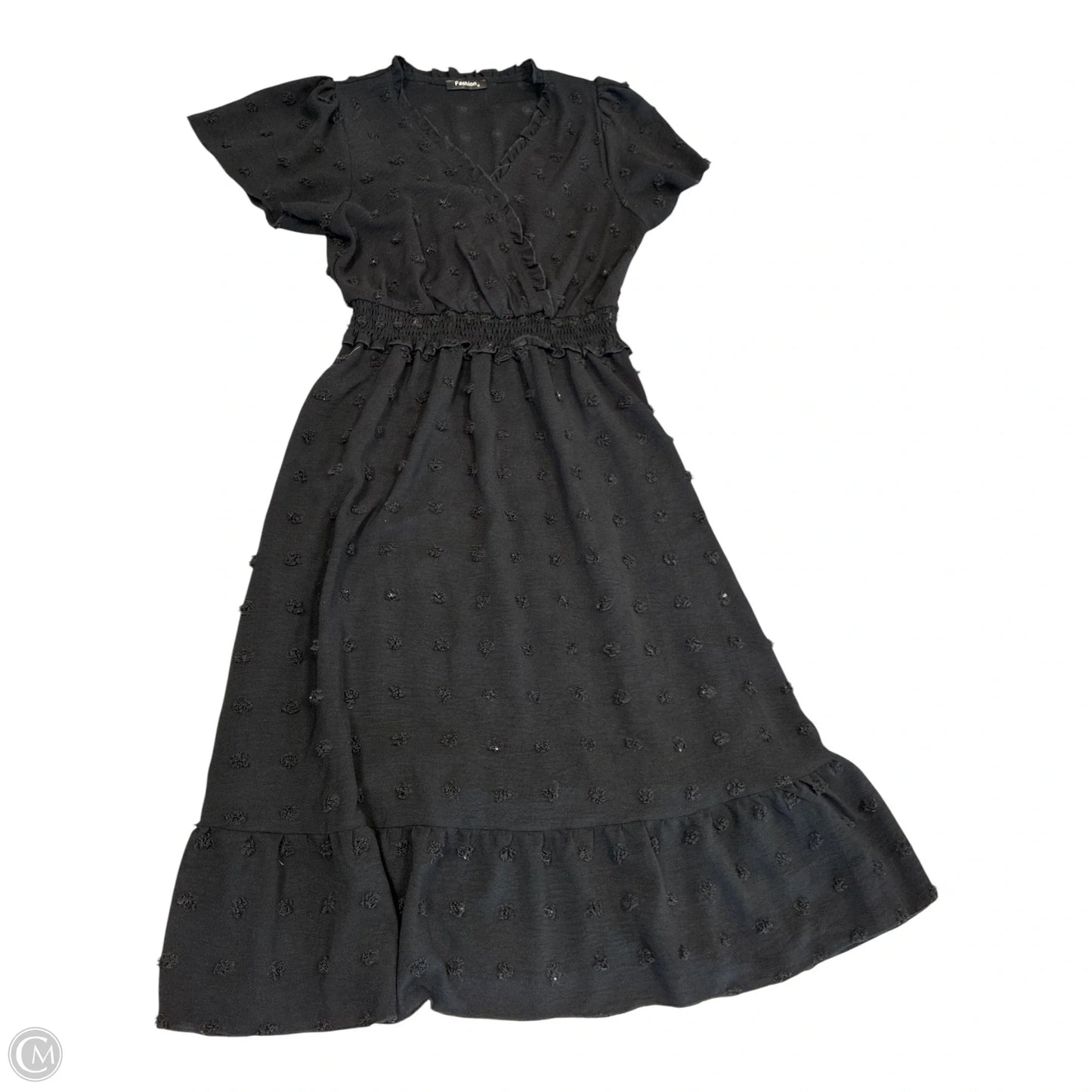 Dress Casual Midi By Cmf In Black, Size: S
