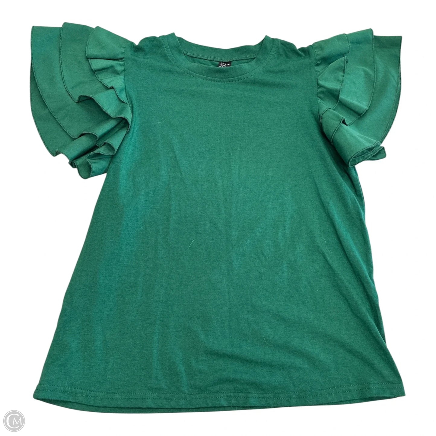 Top Short Sleeve By Shein In Green, Size: Xs