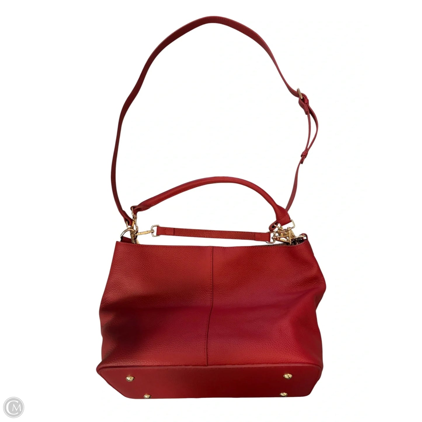 Handbag Leather By Cmc, Size: Medium