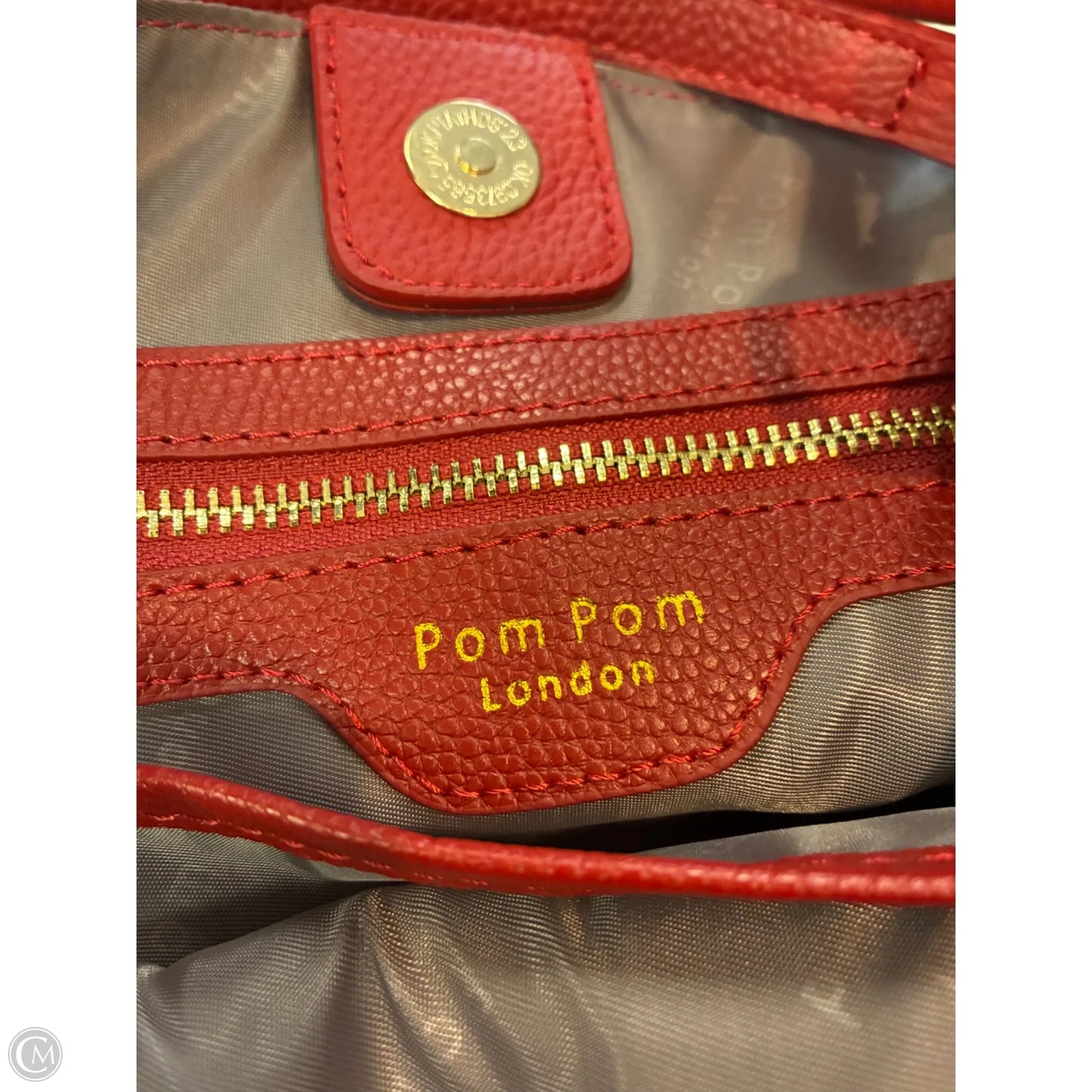 Handbag Leather By Cmc, Size: Medium