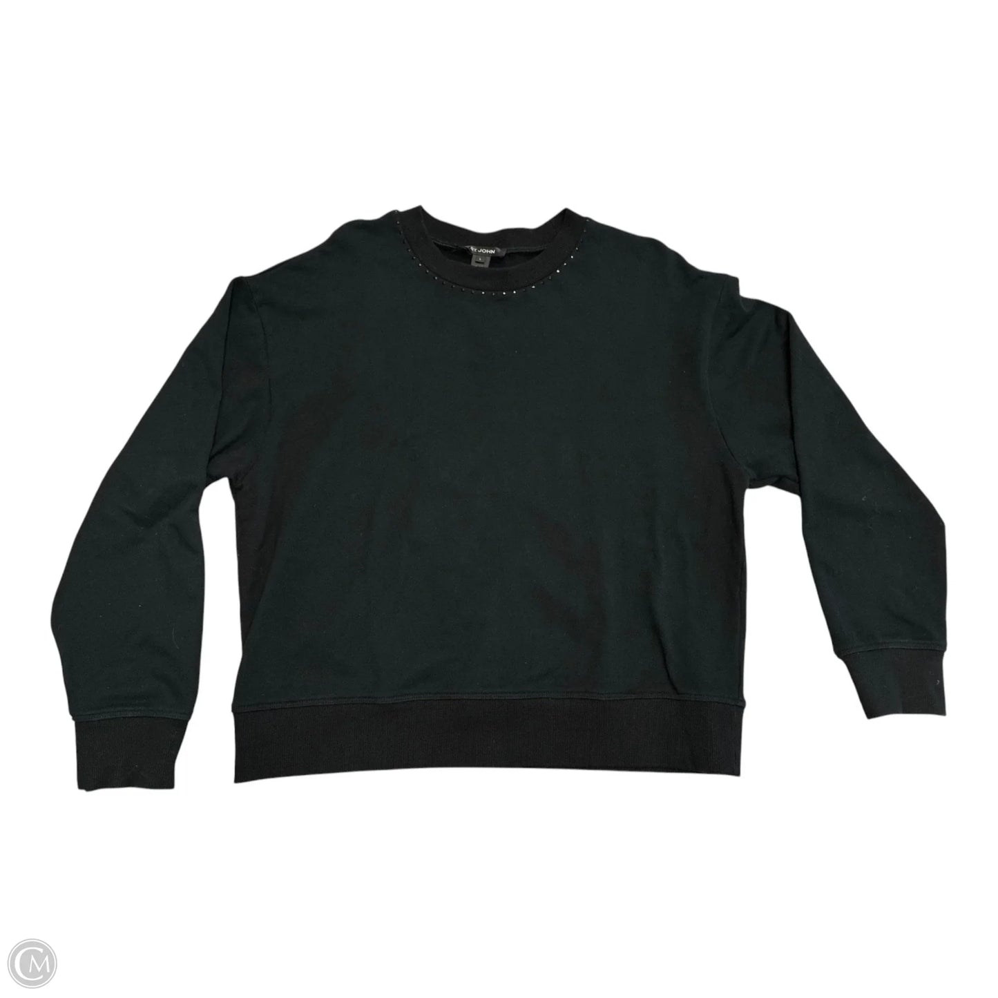 Sweatshirt Crewneck By St. John In Black, Size: L