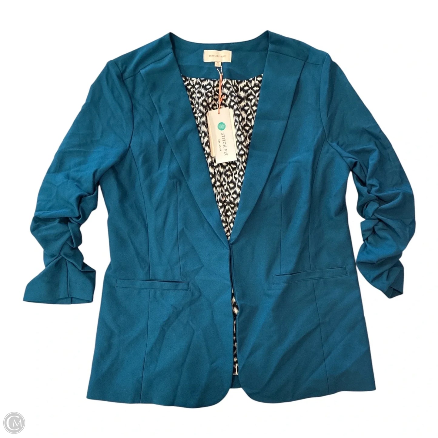 Blazer By Skies Are Blue In Teal, Size: M