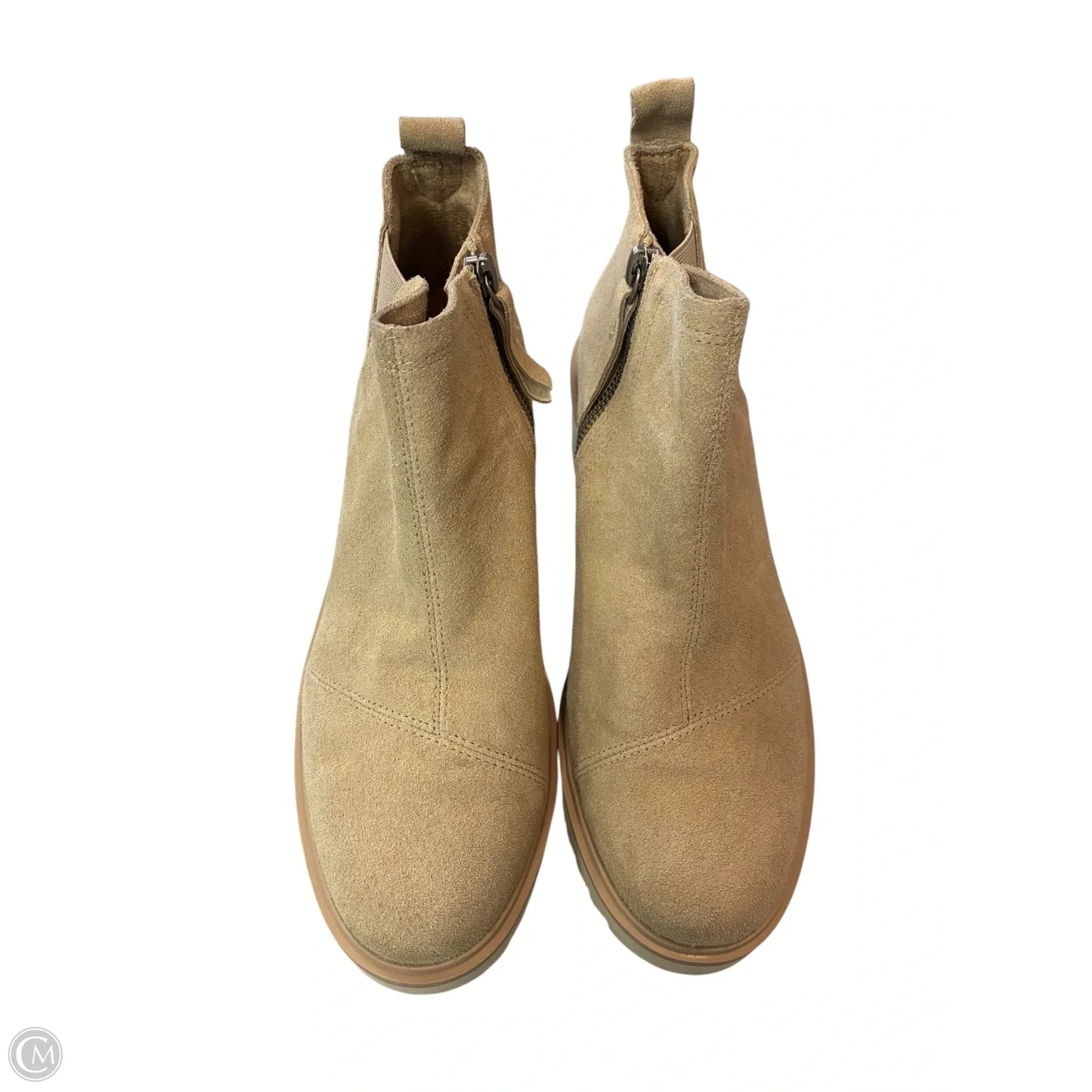 Boots Ankle Flats By Toms In Beige, Size: 8.5