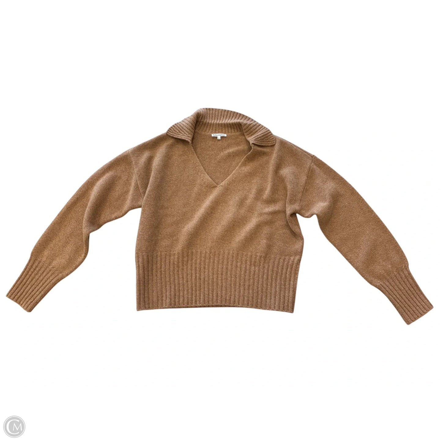 Sweater By Reformation In Tan, Size: L