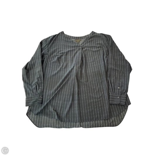 Blouse Long Sleeve By Worthington In Navy, Size: 3x