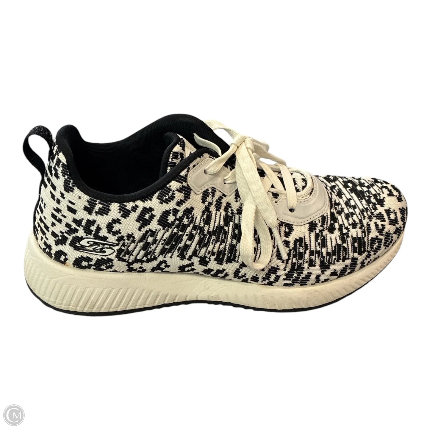 Shoes Sneakers By Skechers In Black & Cream, Size: 8