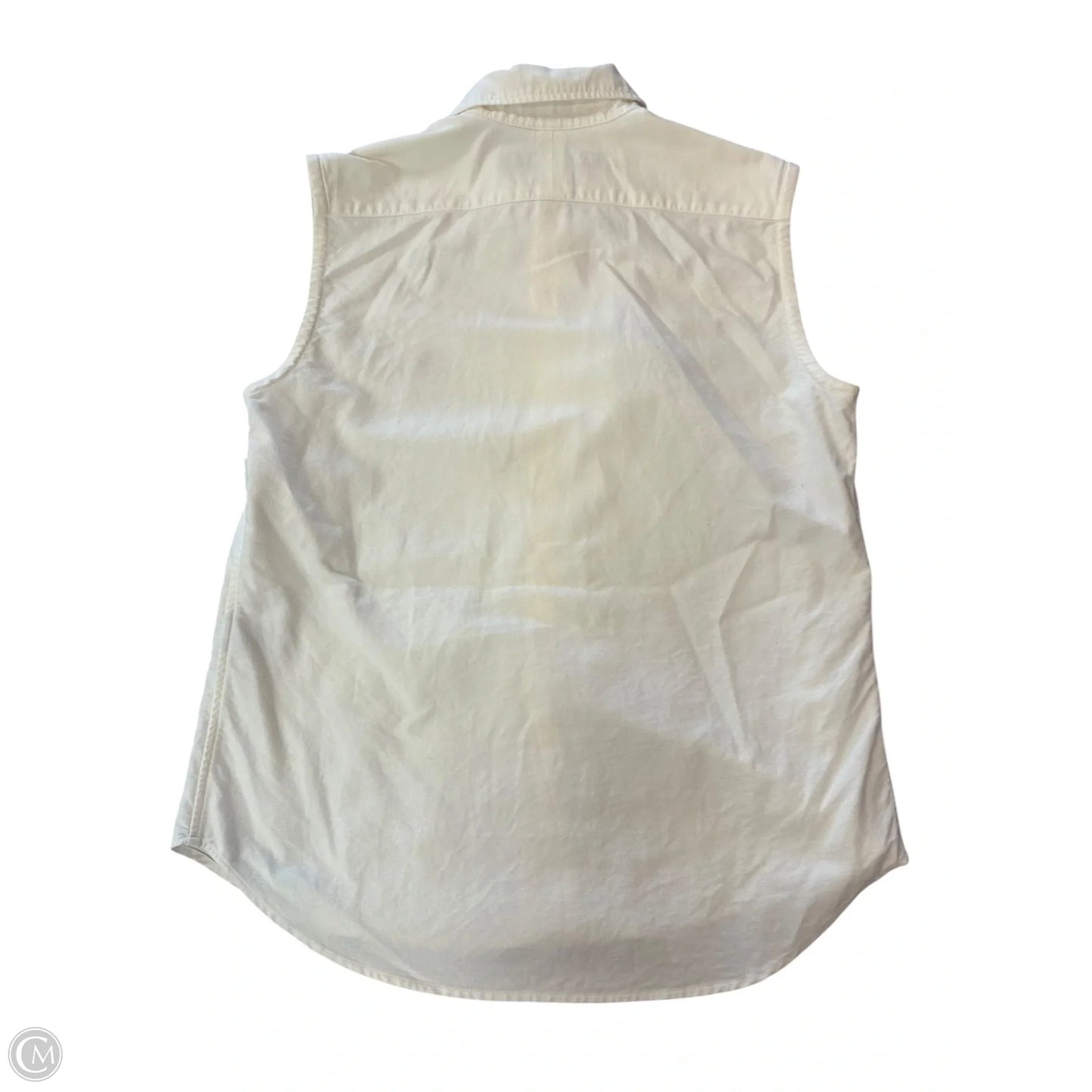 Top Sleeveless By Ralph Lauren In Ivory, Size: S